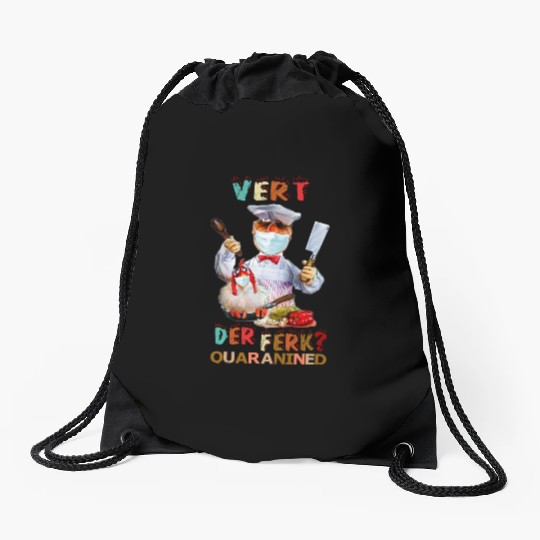 Vert Der Ferk the swedish chef Drawstring Bags