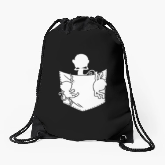 Orangutan Monkey Lover - Funny Monkeys Pocket Monk Drawstring Bags