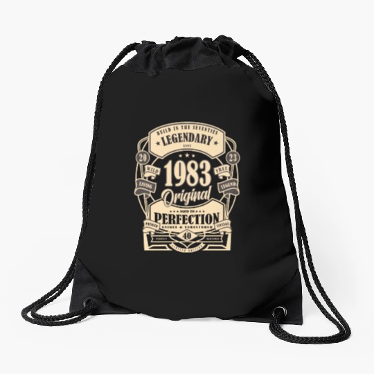 40th Birthday Gift Myth Legend Original present Drawstring Bags