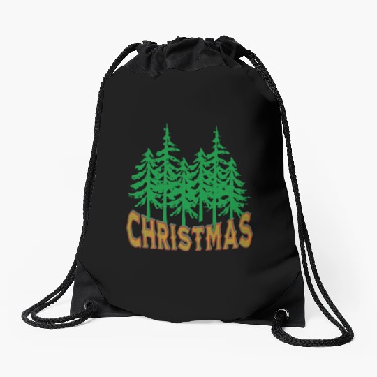 Family Christmas 2023 Drawstring Bags classic