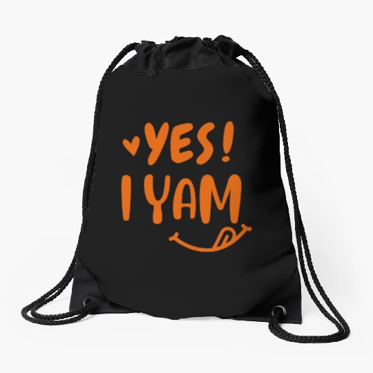 I yam my sweet potato for matching couple Drawstring Bags