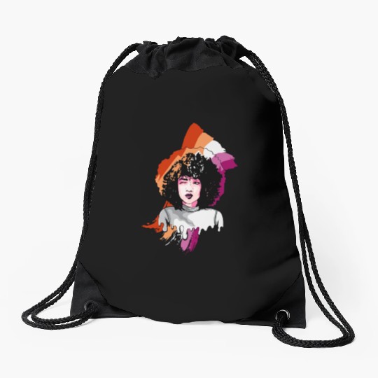 Afro Girl Gay Lesbian Flag Black History Melanin B Drawstring Bags