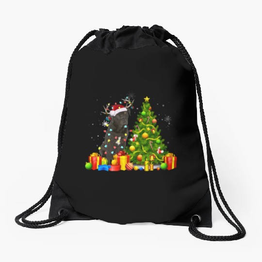 Cane Corso Christmas Dog Lover Xmas Santa Drawstring Bags