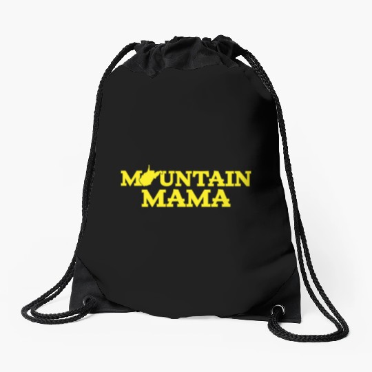 Mountain Mama Wv Blue And Gold Drawstring Bags