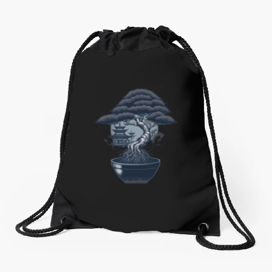 Bonsai Tree Drawstring Bags