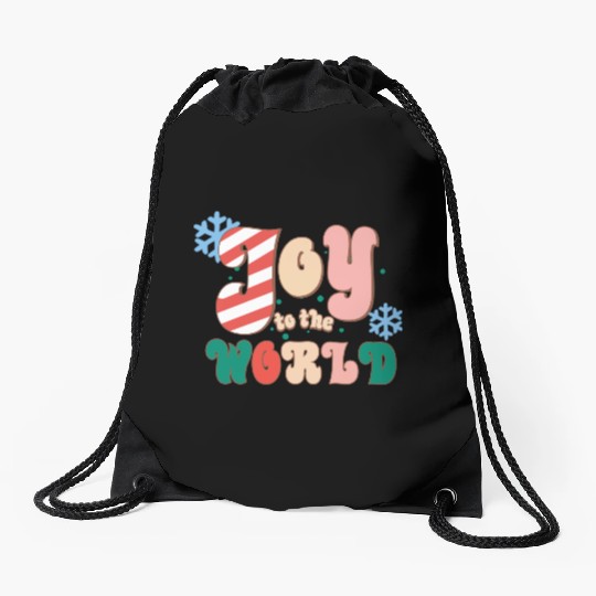 Joy To The World Drawstring Bags