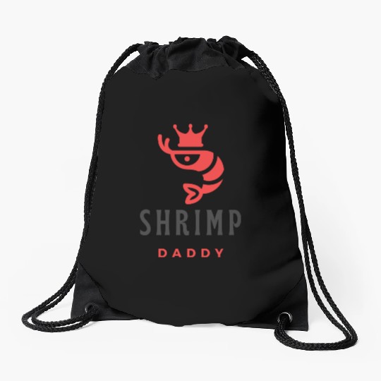 shrimp daddy Drawstring Bags