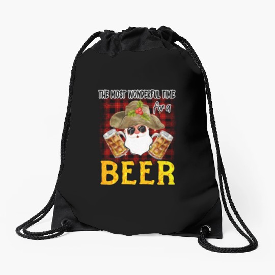 Christmas Sublimation, The Most wonderful time for Drawstring Bags