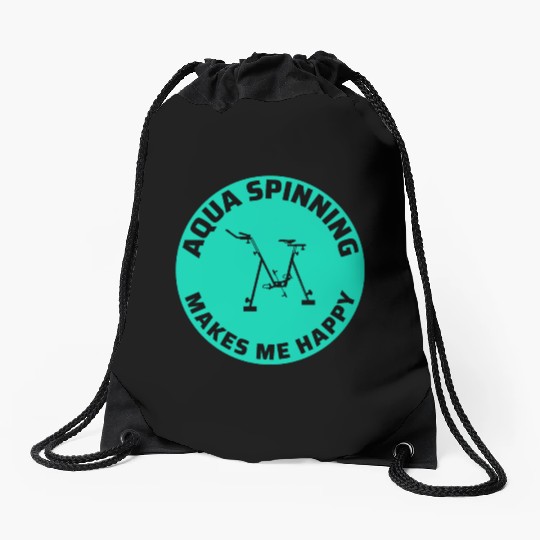 Aqua Cycling Swimming Pool Fitness Training Coach Drawstring Bags