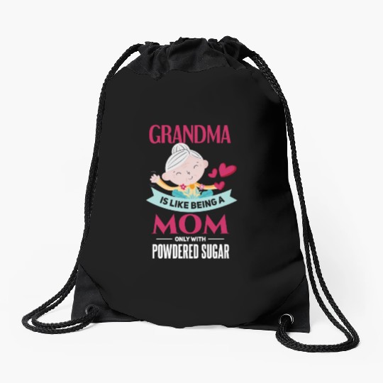 Sweet grandmother grandma granny Drawstring Bags