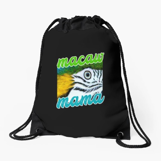Blue And Yellow Macaw - Parrot Drawstring Bags
