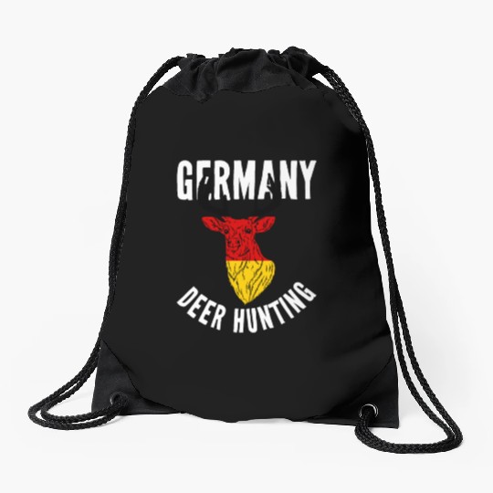 Germany Deer Hunting Buck Stag German Hunter Drawstring Bags