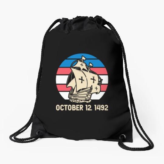 Columbus Day 1492 Drawstring Bags
