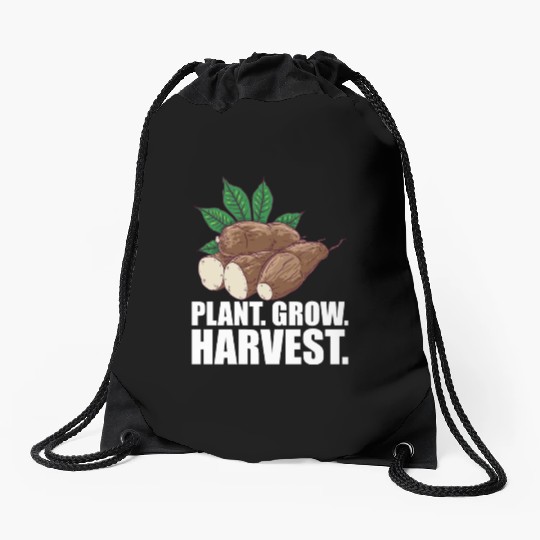 Cassava Farmer - Plant Grow Harvest Drawstring Bags
