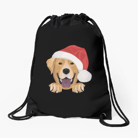 Labrador Merry Christmas Drawstring Bags