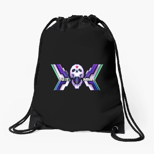 Cyberpunk NT MMA logo Drawstring Bags