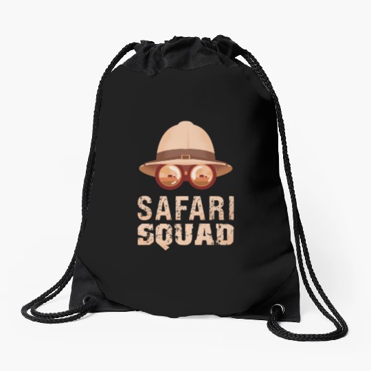 Safari Mode - African Safari Adenventures Drawstring Bags