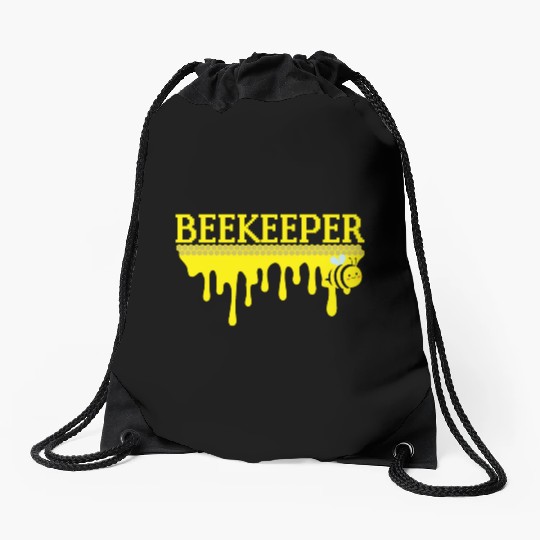 Bee Keeper Beekeeper, Funny Bee Hive Honey Lover Drawstring Bags