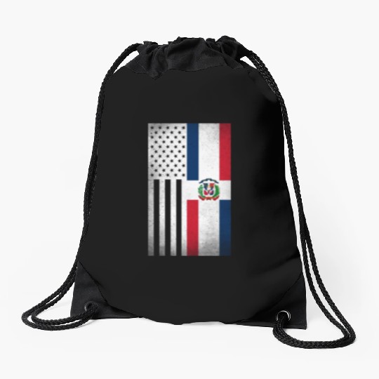 Dominican Republic Design for Dominican Americans Drawstring Bags
