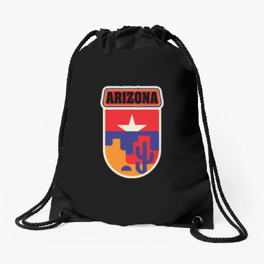 US States Arizonna Drawstring Bags