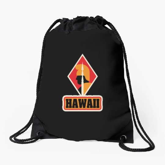 US States HAWAII Drawstring Bags