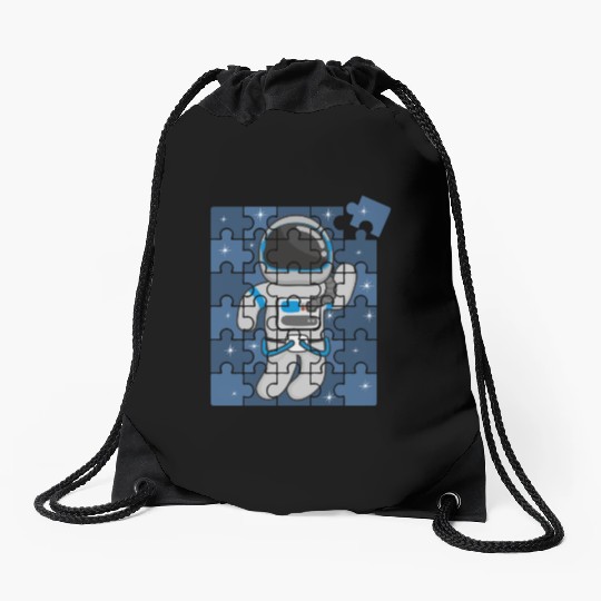 Autism Spaceman Astro Cosmo Space Lover Autism Awa Drawstring Bags