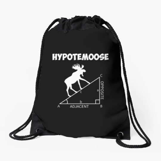 hypotemoose, math teacher hypotemoose Drawstring Bags