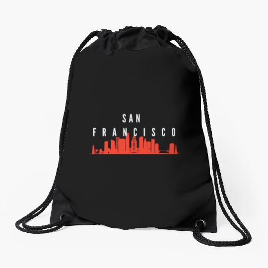 San Francisco pride Drawstring Bags