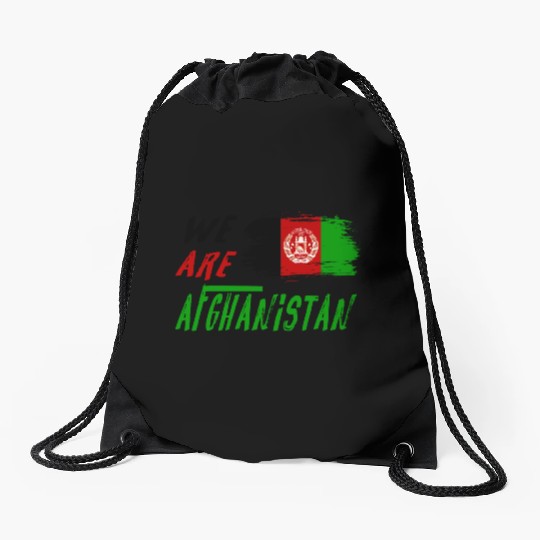 We are Afghanistan Drawstring Bags