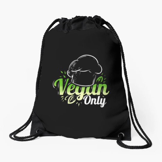 Chefs Hat Cooking Only Veggies For Vegetarian And Drawstring Bags