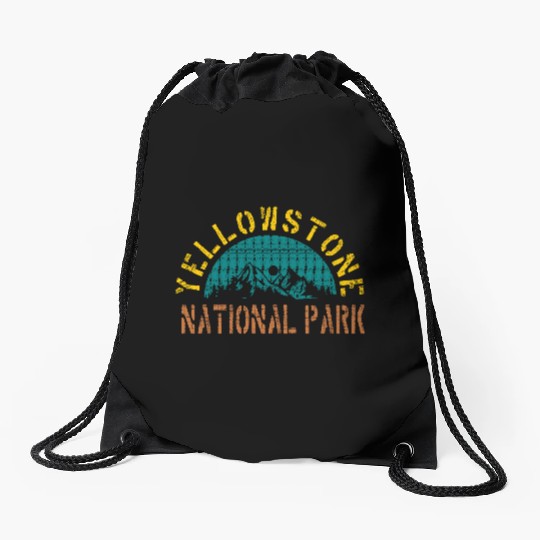 Vintage YStone National Park Retro 80s Drawstring Bags