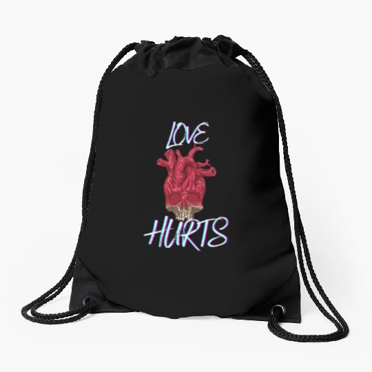 Love Hurts Drawstring Bags