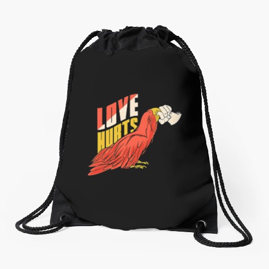 Love Hurts Drawstring Bags