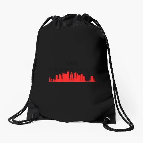 San Francisco pride Drawstring Bags