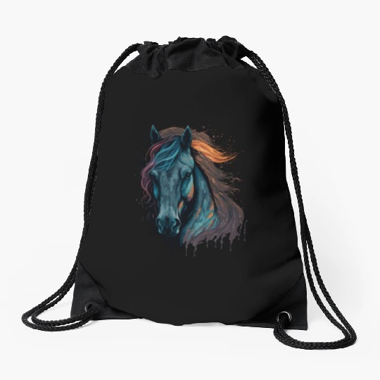 Pony Face Drawstring Bags