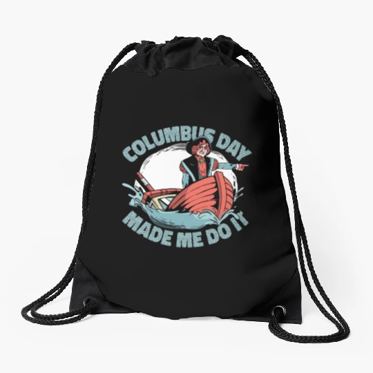 Columbus Day 1492 Drawstring Bags