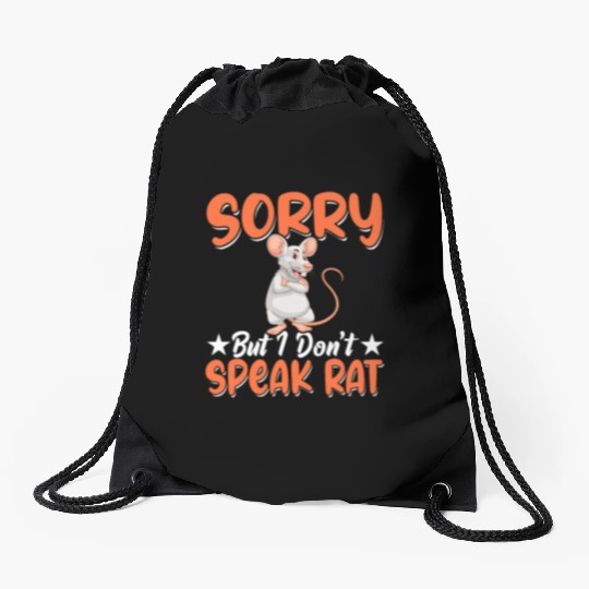 Rat Lover Rat Pet Rodent Mouse Rat Lady Drawstring Bags