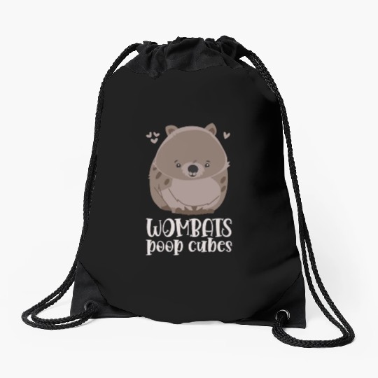 Combat Wombat For A Wombats Lover Drawstring Bags