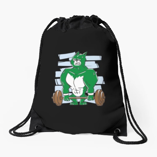 Pumping hulk. Gym Drawstring Bags