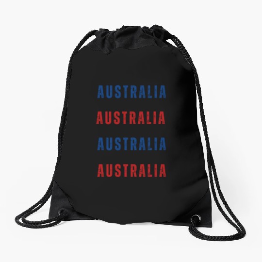 70s Australia Old School Soccer Drawstring Bags