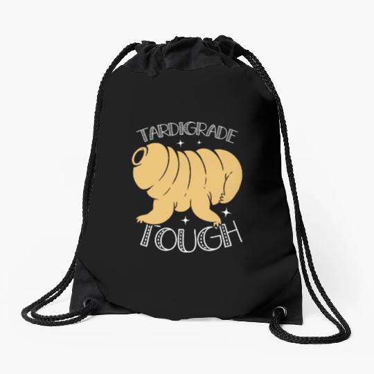 Tardigrade Tough Moss Piglet Science Tardigrade Drawstring Bags