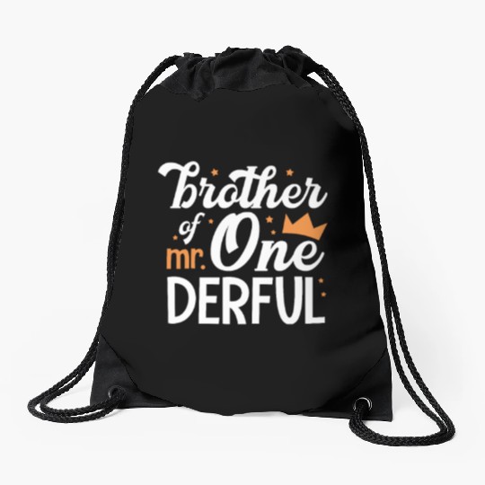 Brother of Mr.Onederful Drawstring Bags