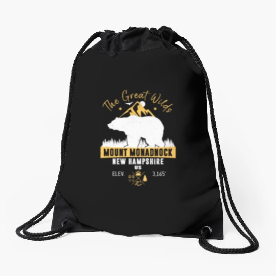 Mount Monadnock New Hampshire Drawstring Bags