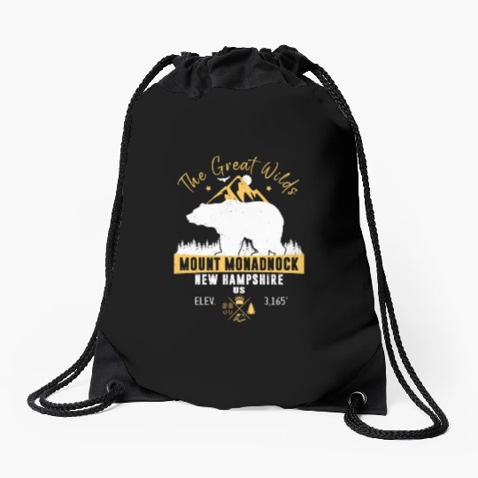 Mount Monadnock New Hampshire Drawstring Bags