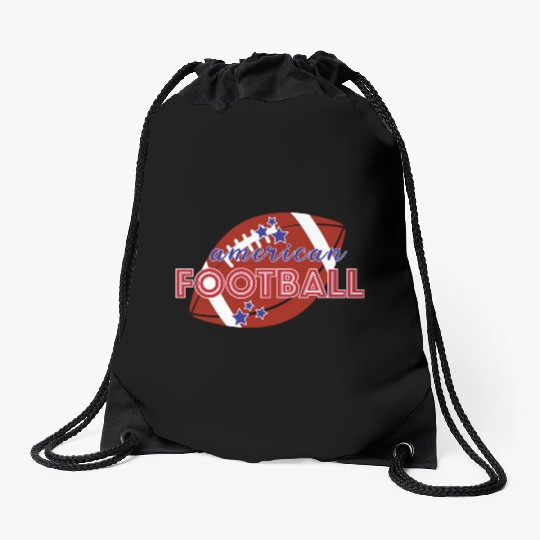 American football Game Season Drawstring Bags, Game Day Drawstring Bags