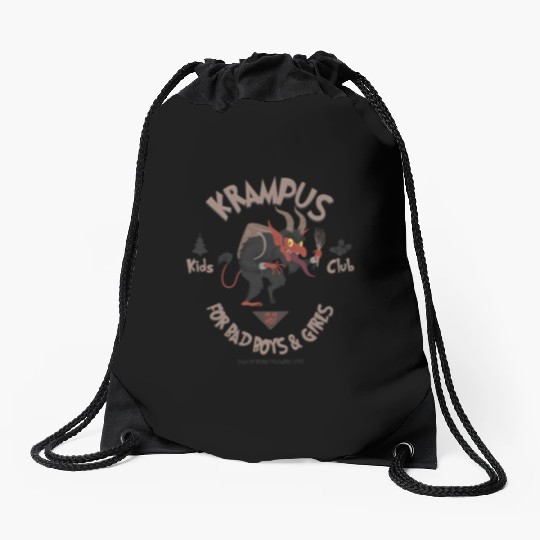 Krampus Kids Club Naughty Bad Boys & Girls Xmas Drawstring Bags