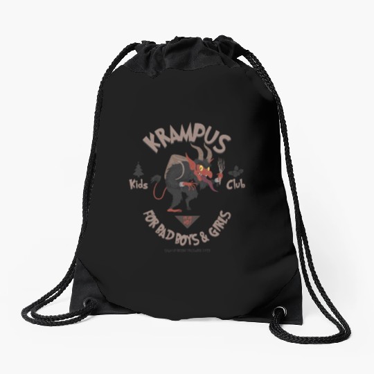 Krampus Kids Club Naughty Bad Boys & Girls Xmas Drawstring Bags
