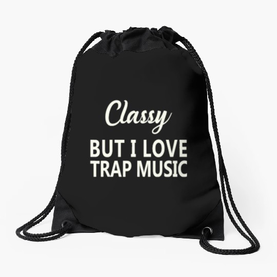 Music Funny Rap Hip Hop Techno R&Bpuzzlei love pol Drawstring Bags