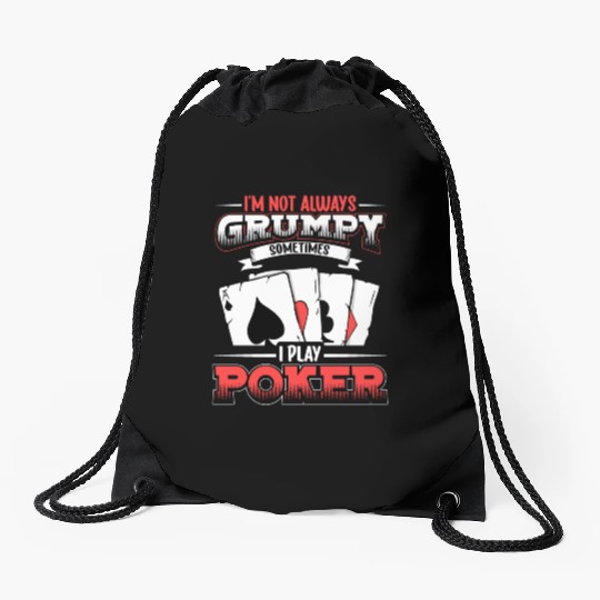 Poker Casino Poker Player Gambling Roulette Drawstring Bags
