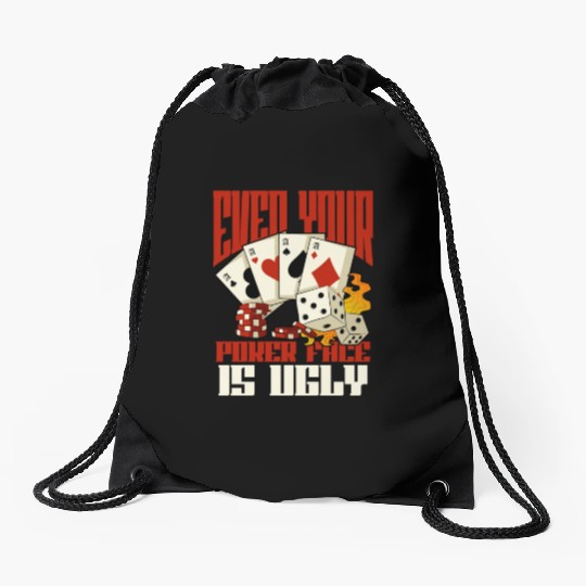 Poker Casino Poker Player Gambling Roulette Gift Drawstring Bags